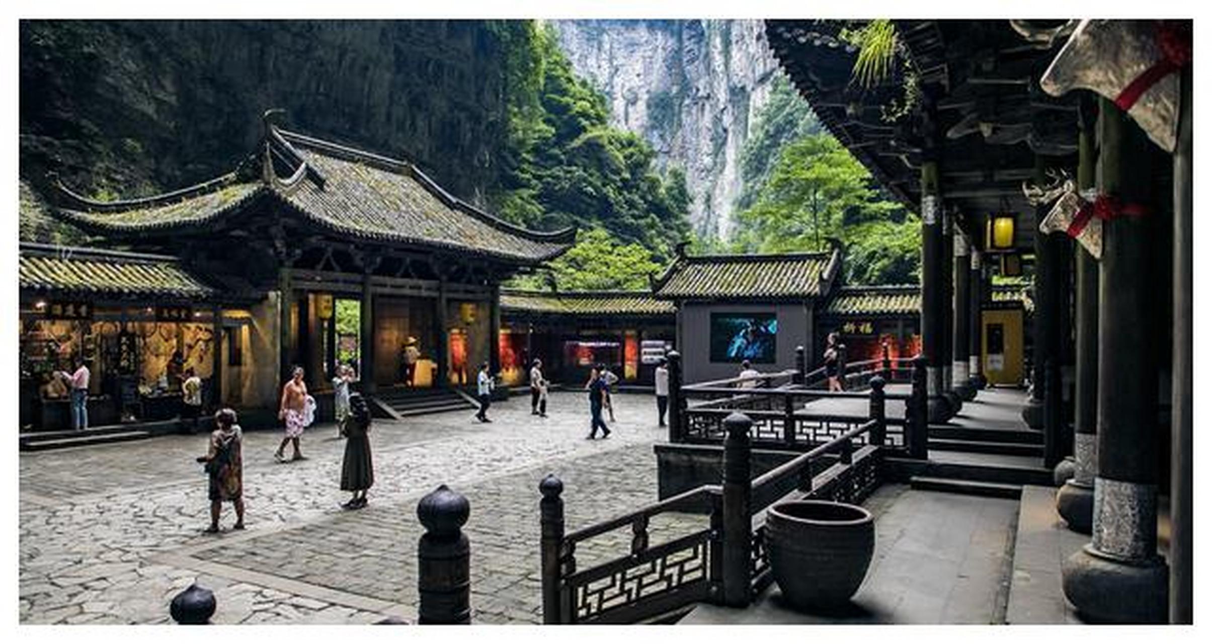 重庆武隆的天福官驿是一座历史悠久的四合院,也是电影取景地.