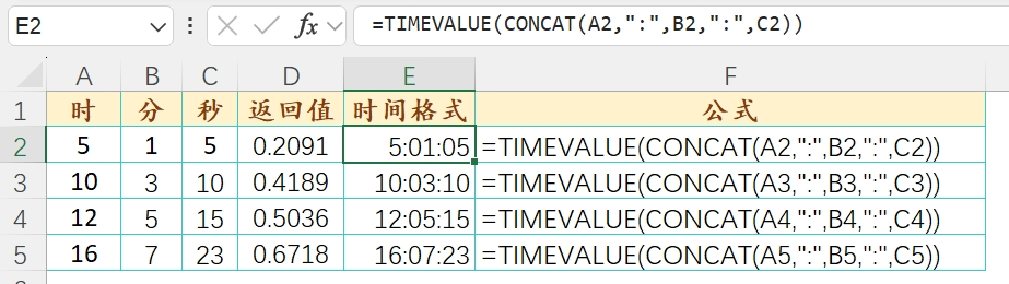 excel函数:日期时间函数_timevalue