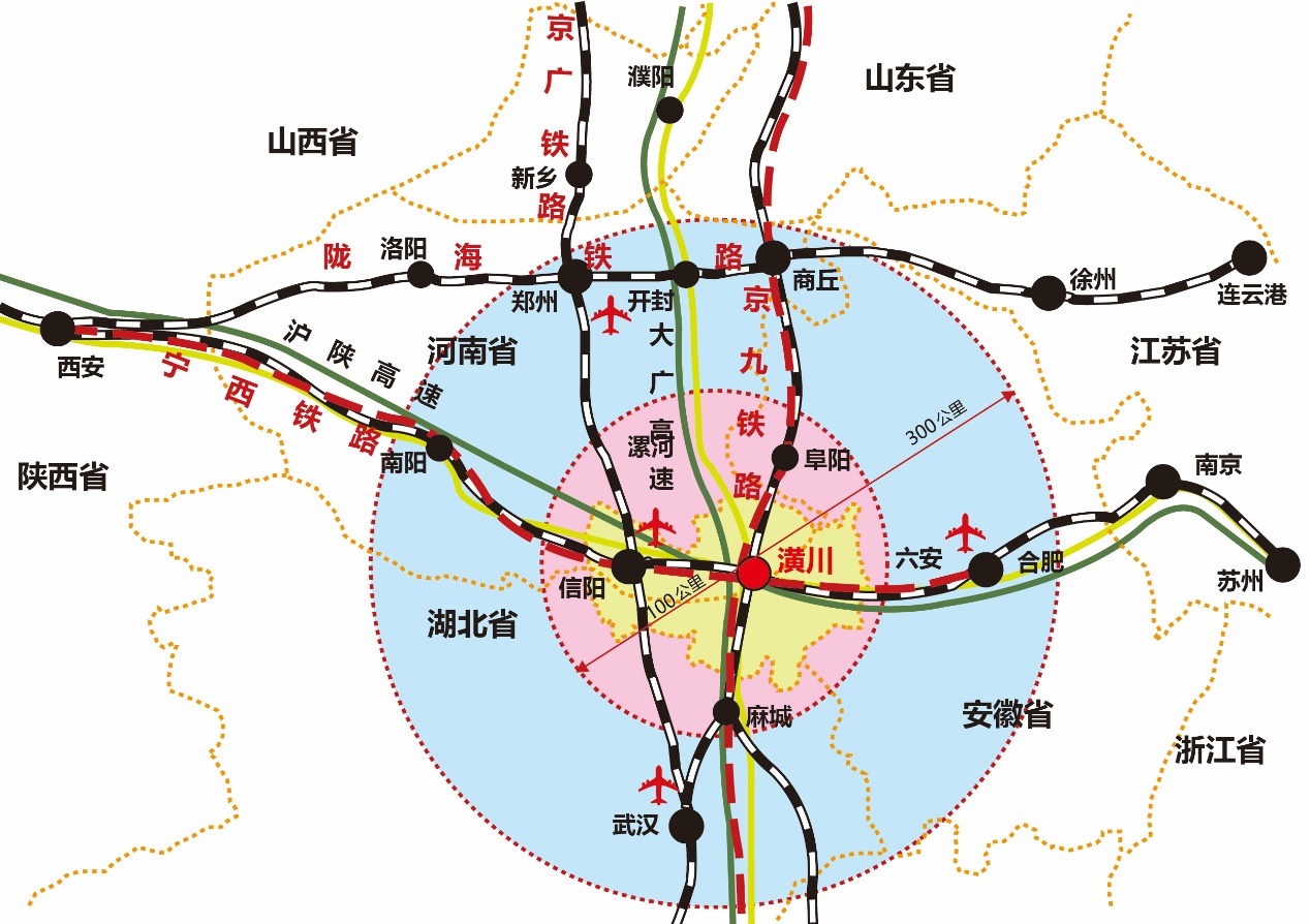 潢川地图全景图片