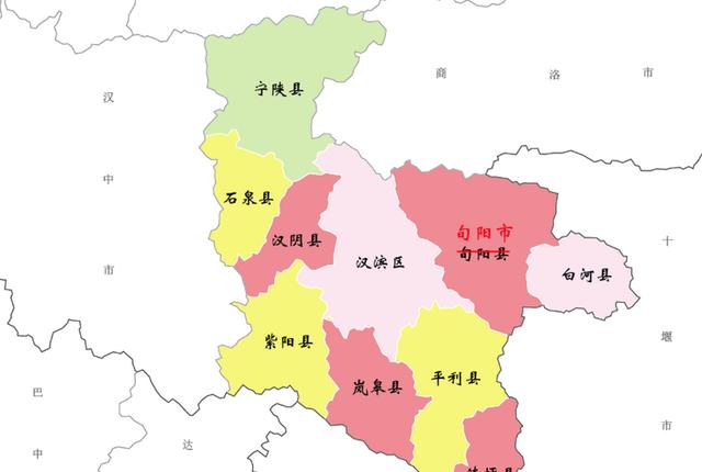 陕西安康市地图位置图片