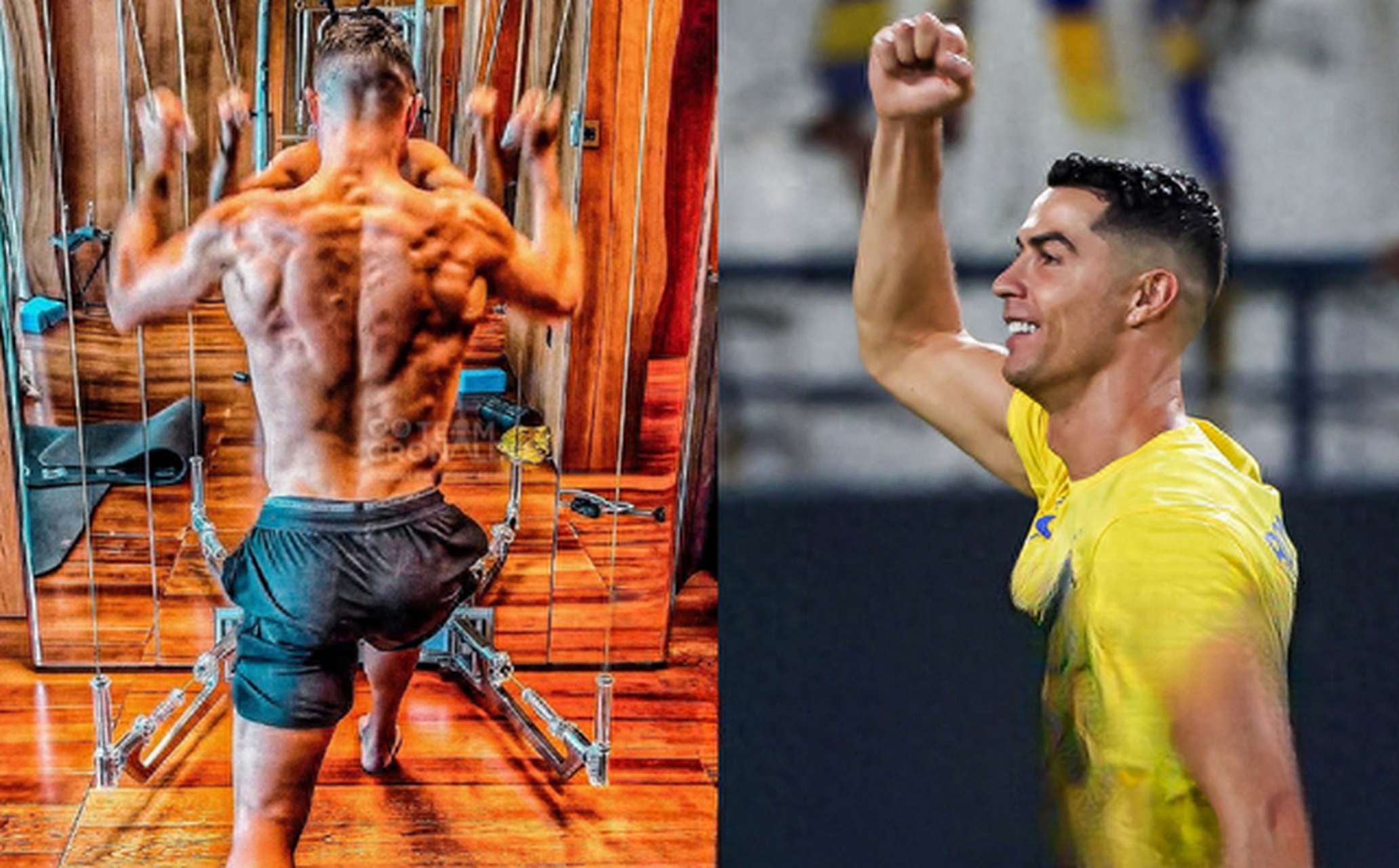 他的肌肉和技术展现出对足球的热爱和极致追求,这种自律和职业态度