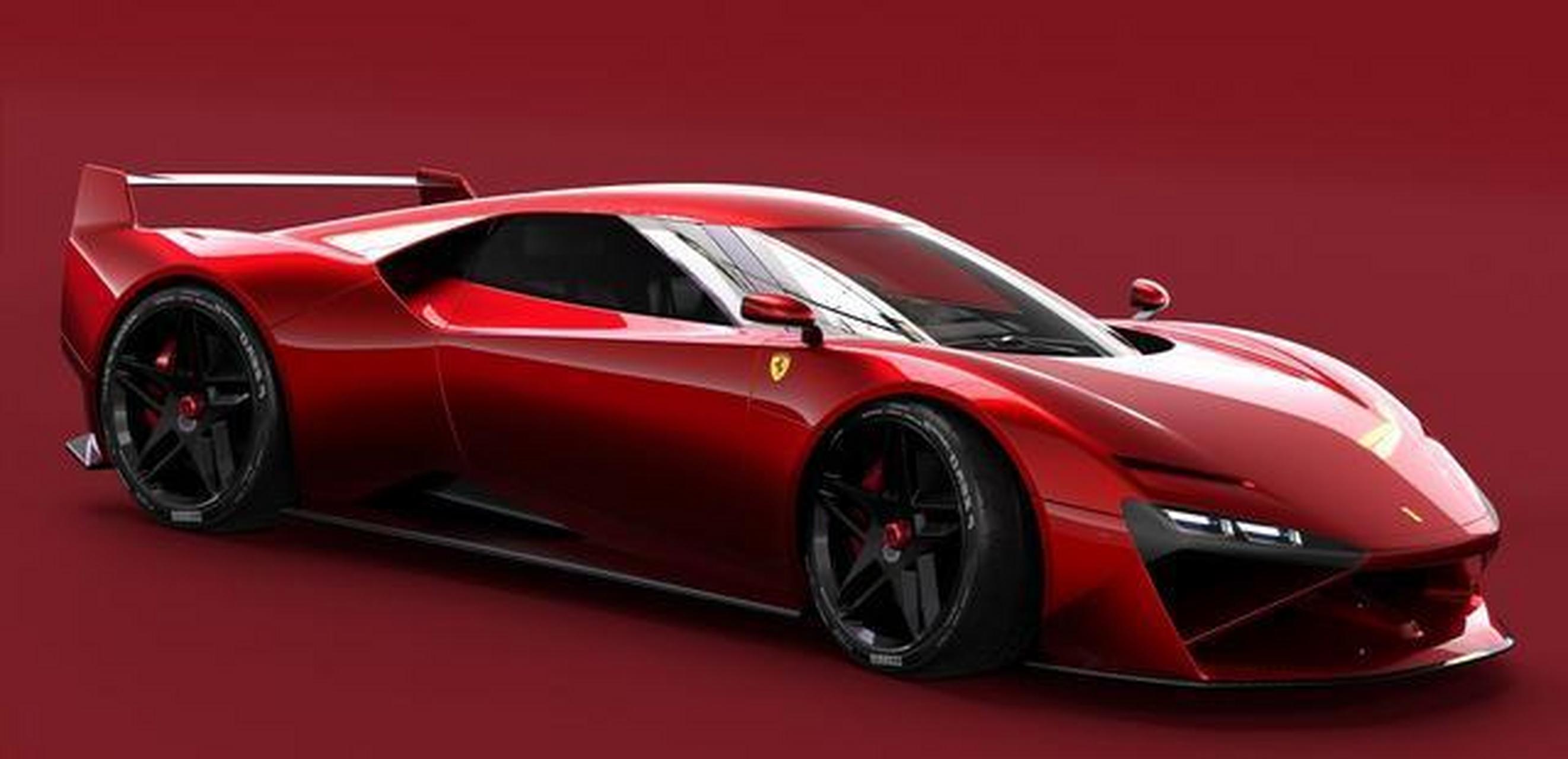 经典与时尚的完美融合——法拉利f40超级跑车的再现版,这款无框支柱