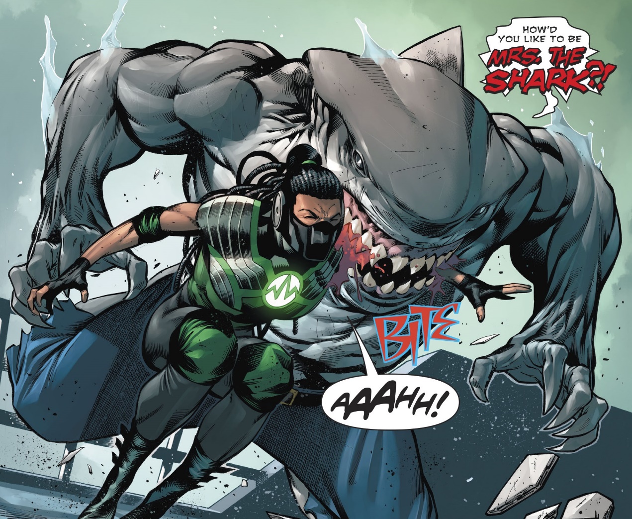 dc反派"鲨鱼"卡尔森竟然真的是一条虎鲨