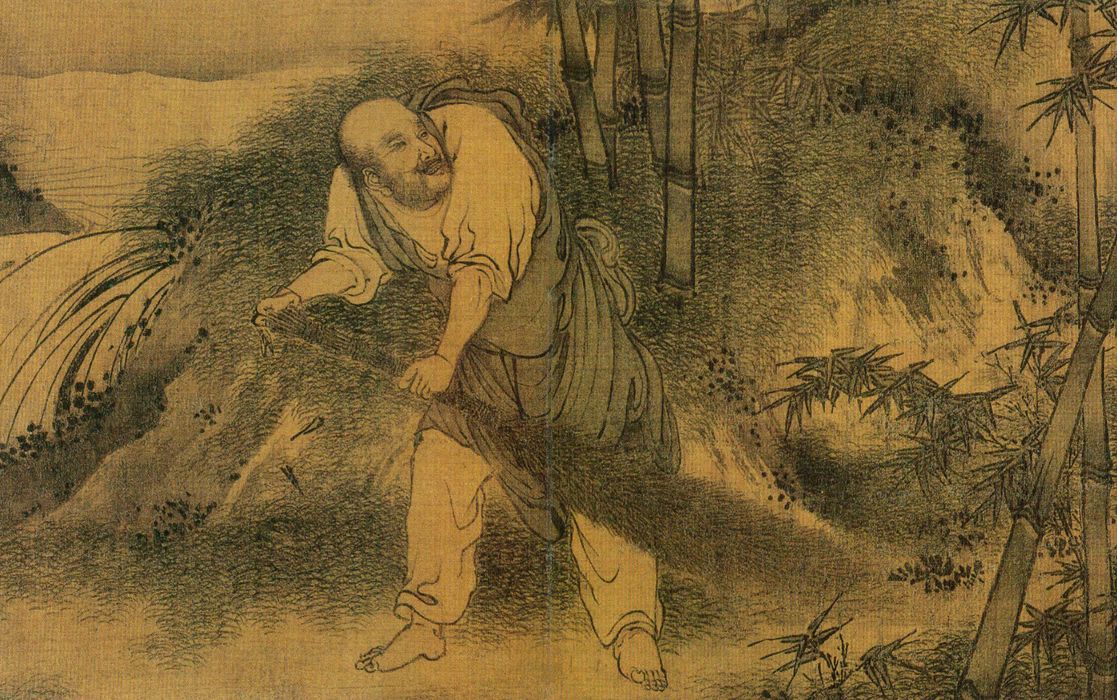 八高僧图卷.宋.梁楷:诸恶莫作众善奉行