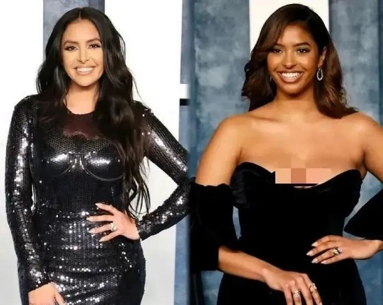 瓦妮莎在奥斯卡红毯上以皮质液体衣亮相,展现强大自信.