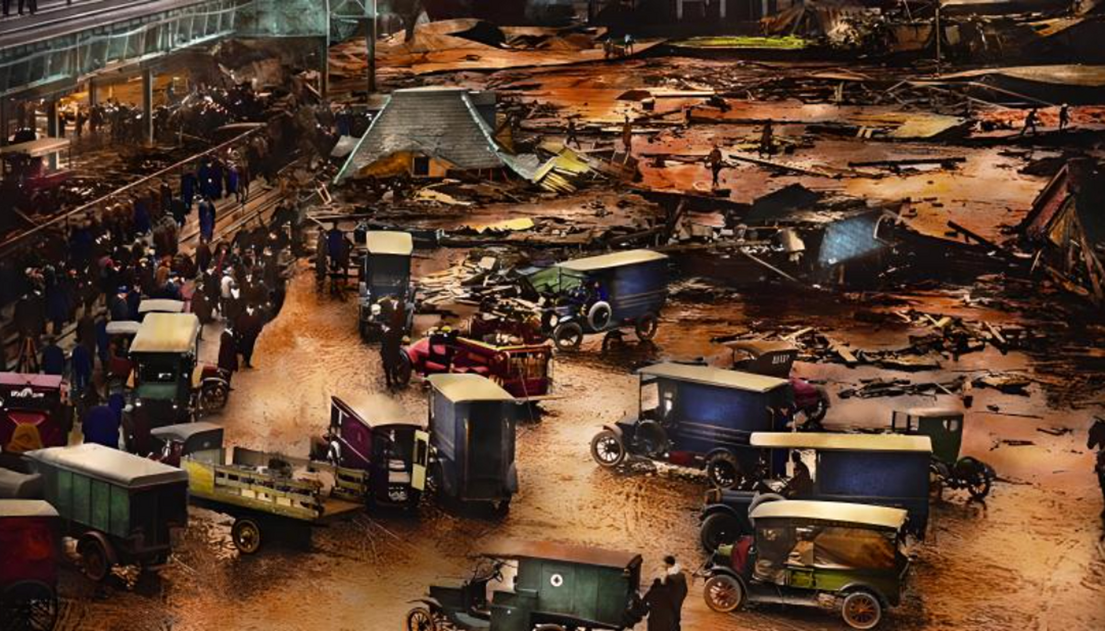 1919年1月15日,美国波士顿北区发生了一场糖蜜储存罐爆裂事故,释放出