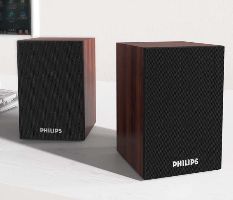 飞利浦spa20:木质小音箱,大音量,打造桌面音响新风尚