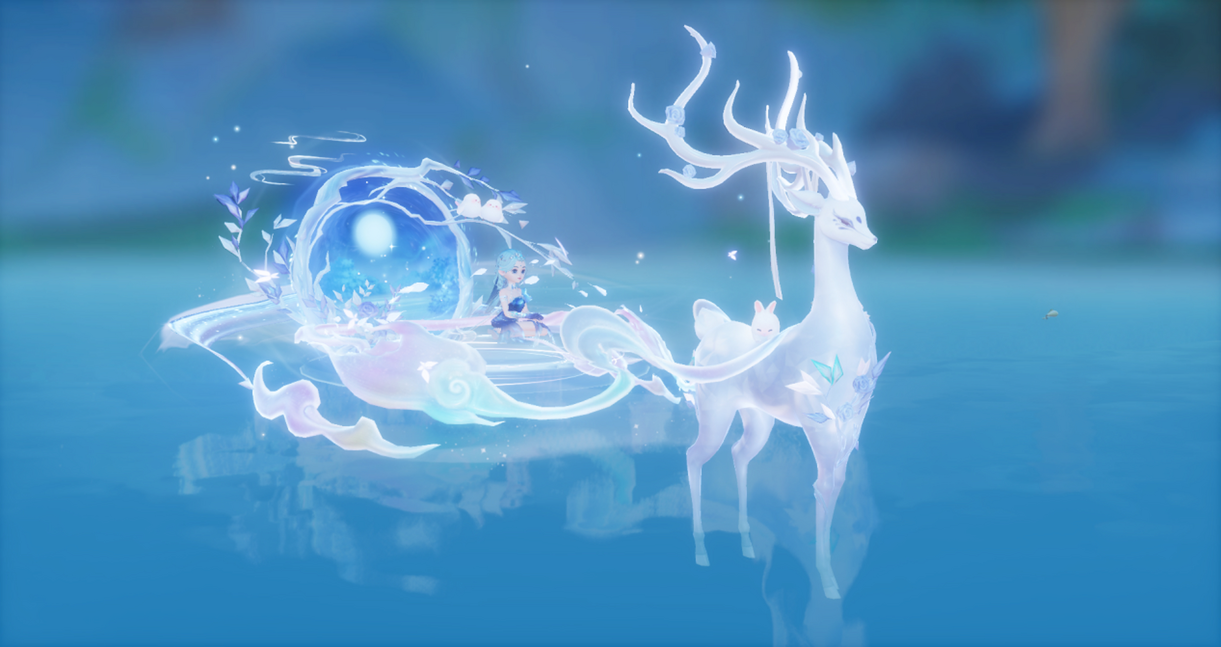 梦幻西游三维版情人节坐骑【密鹿瑰梦】惊艳上线,粉紫配色浪漫,坐骑