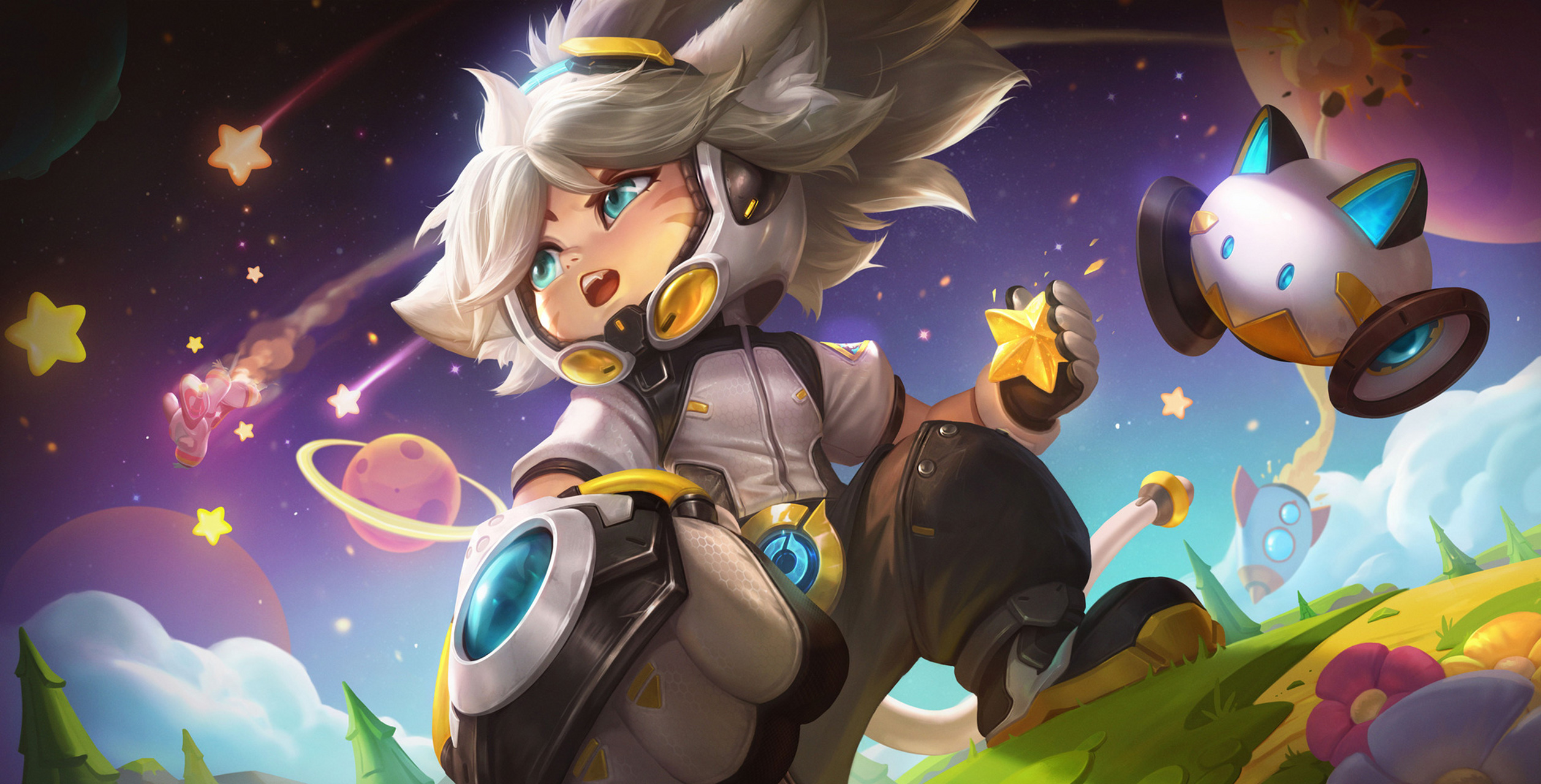 《王者荣耀》推出鲁班七号狮舞东方,李元芳银河之约等航天主题新皮肤!