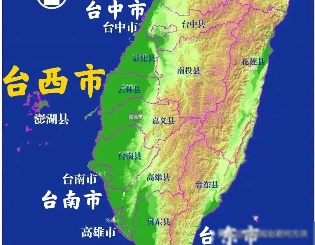 台湾云林县地图图片