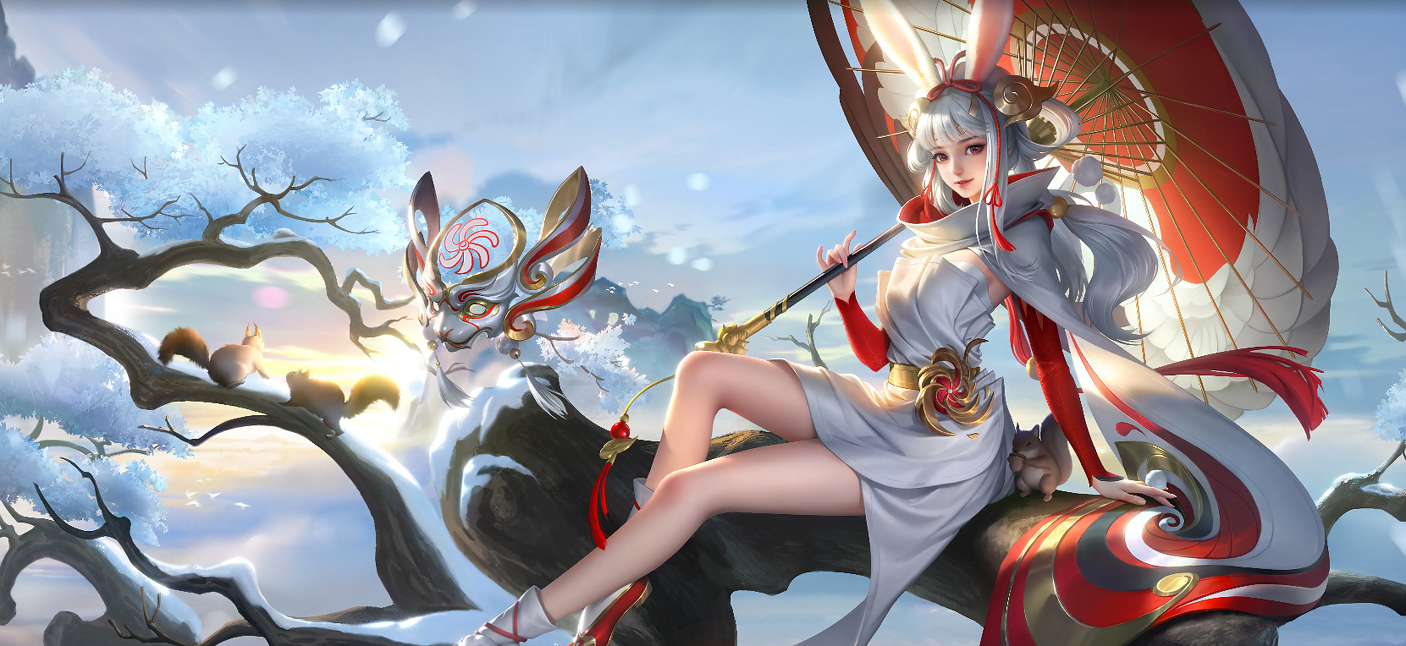 公孙离的"祈雪灵祝",伽罗的"太华",还有鲁班七号虎年限定皮肤,特效