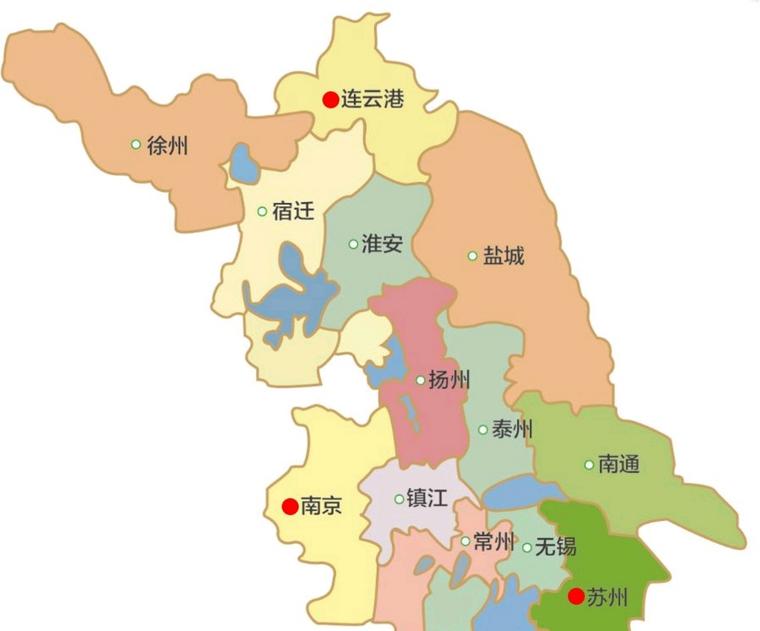 江苏地图 县市图片