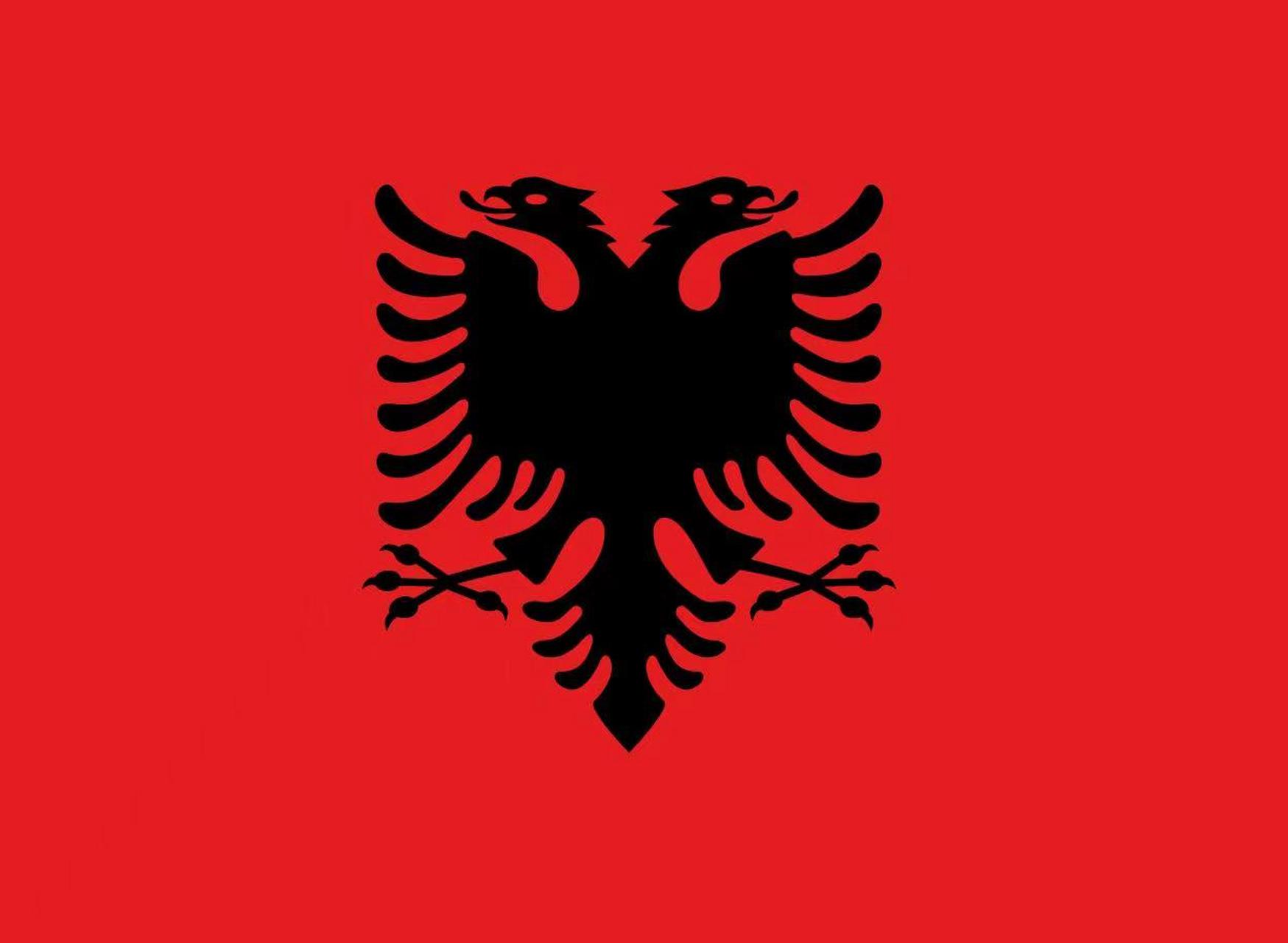 阿尔巴尼亚国旗图片