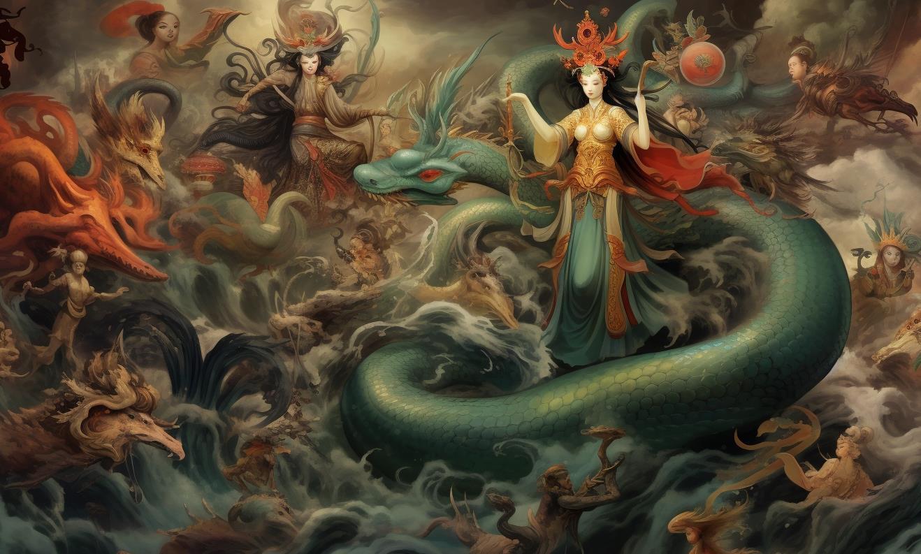 女娲造人神话传说的女神形象