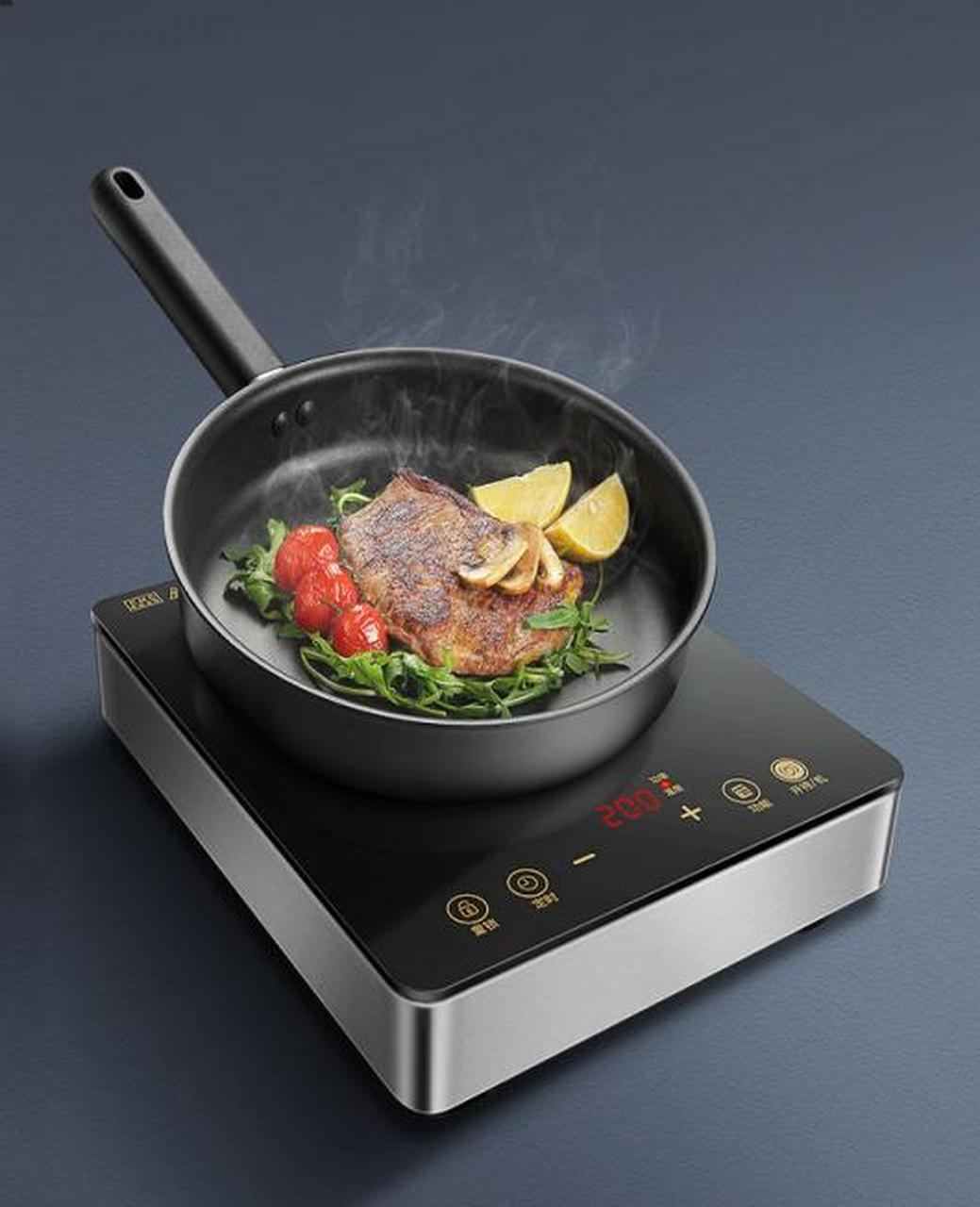 3000w电磁炉配备商用聚能线圈,专为商用环境设计,加热速度快,效率高