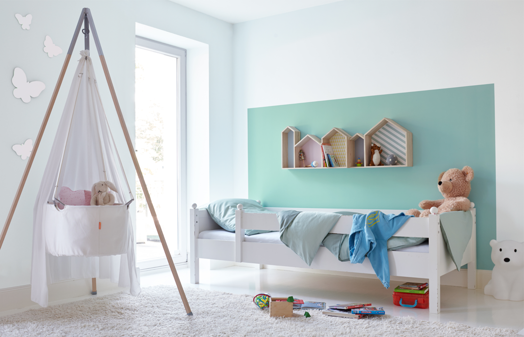 儿童房墙面装修选童年小象儿童漆,守护儿童成长