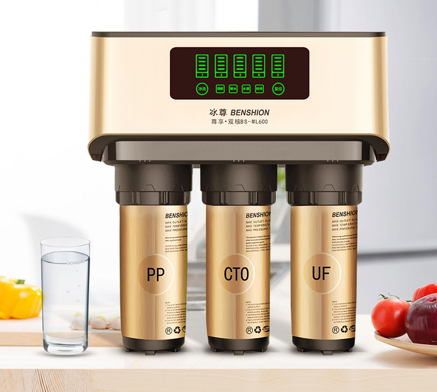 净水器排名前五名依次为冰尊,净之泉,蔚奥,海德泰克和艾特蓝.