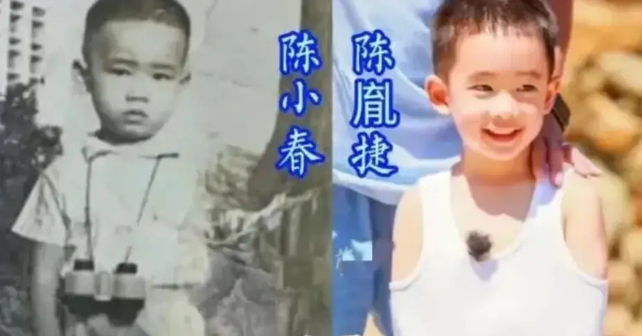 陈小春一家四口幸福合影,小小春帅气成长,二胎萌娃性别成谜!
