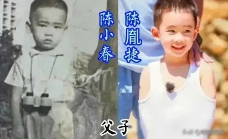 陈小春晒一家四口合影,小小春已长成小正太,二胎性别傻傻分不清