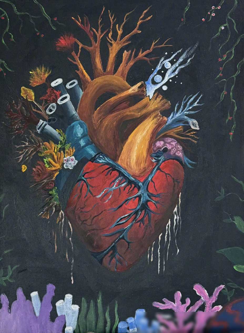 王诗龄绘画天赋炸裂!新画作《心脏》惊艳亮相,网友狂赞!