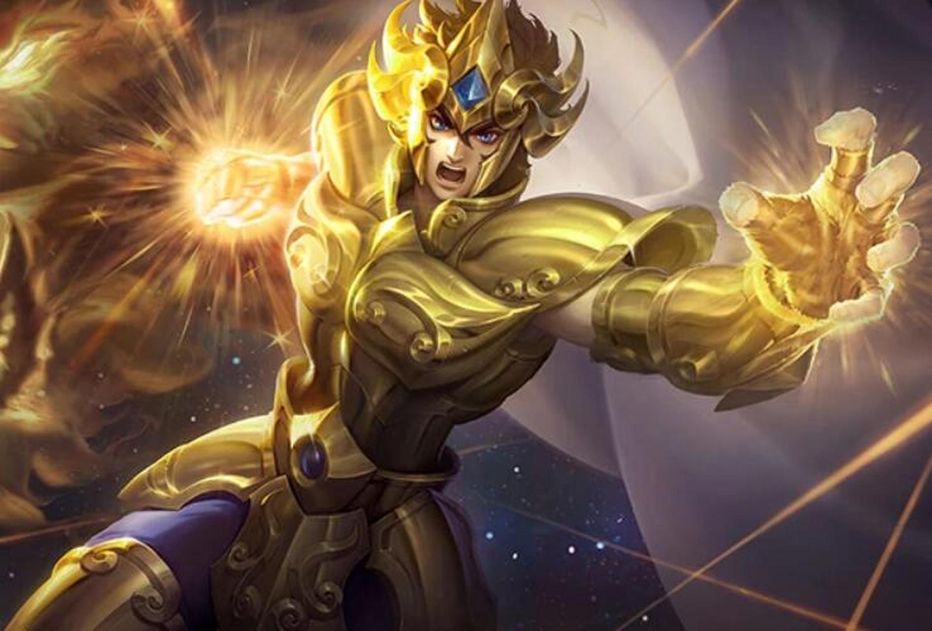 上线四款传说级圣斗士系列皮肤,包括黄金射手座-后羿,黄金狮子座-达摩