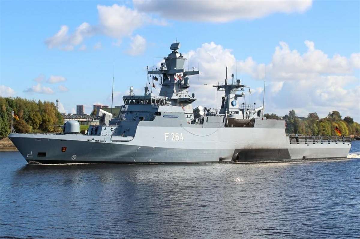 德国海军第二批第三艘k130型护卫舰举办洗礼仪式 单艘价值4亿欧元