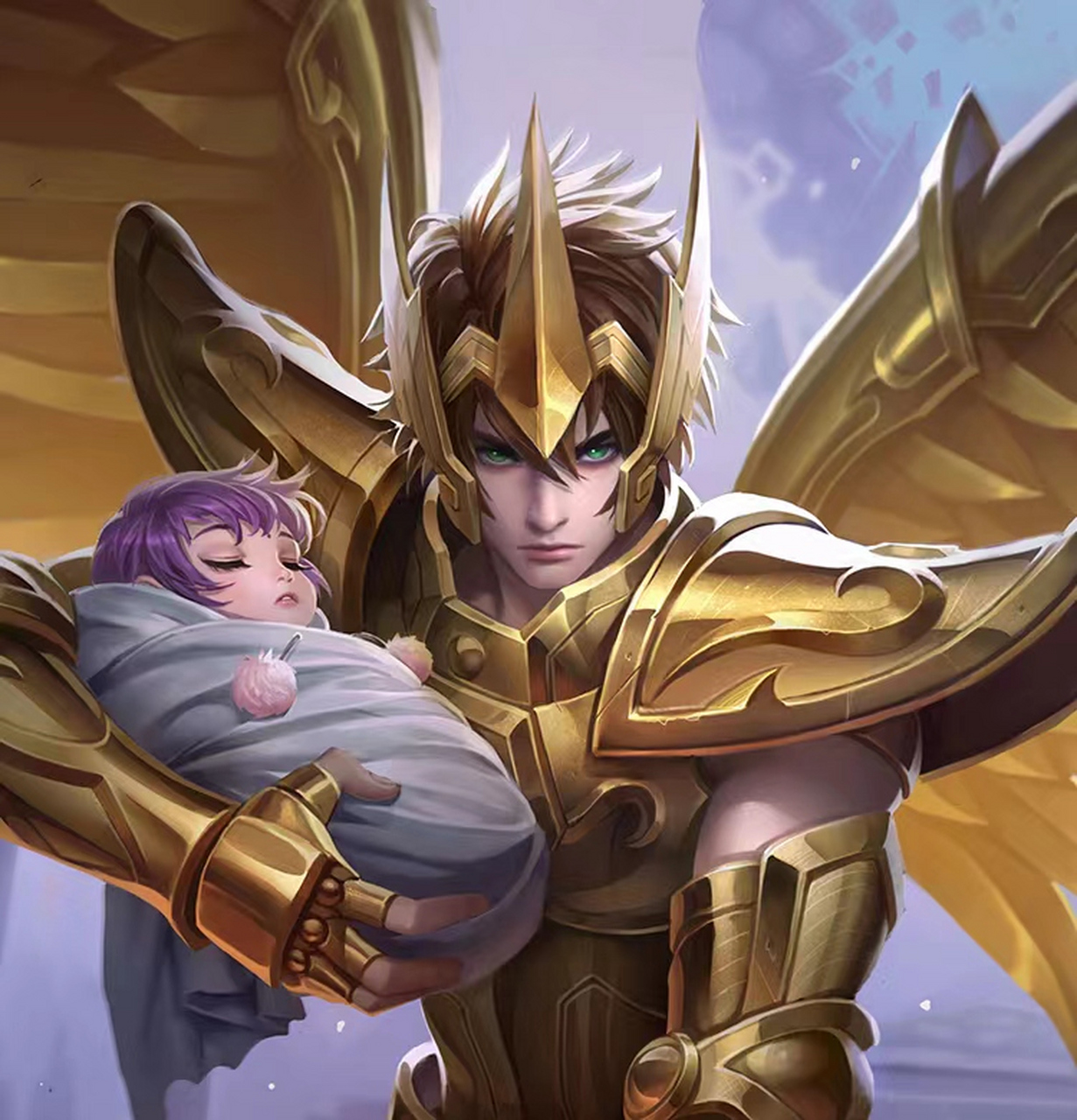 王者荣耀推出了四款圣斗士系列皮肤,包括后羿的黄金射手座,达摩的狮子