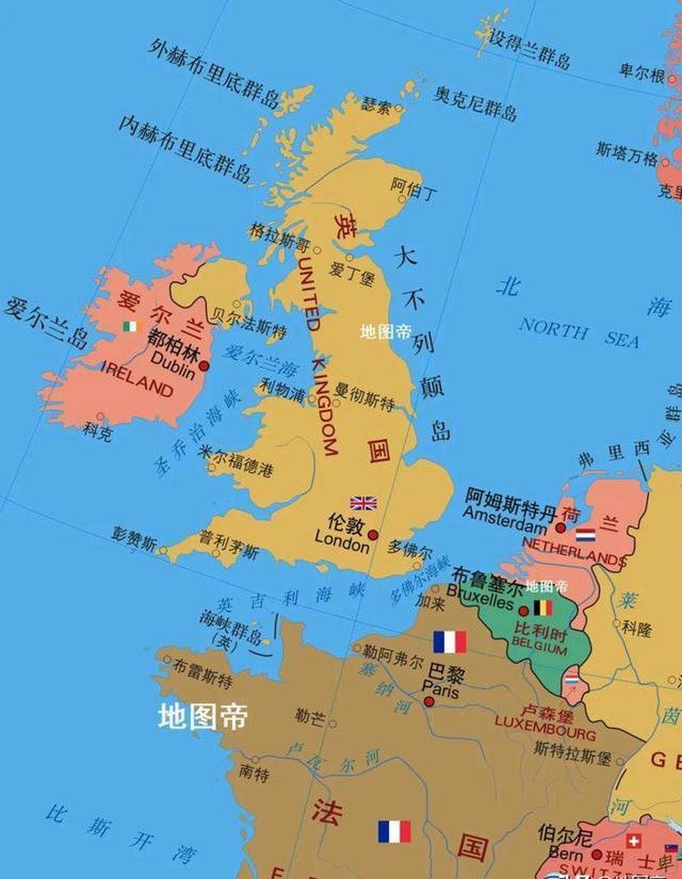 虽然爱尔兰岛与大不列颠岛地理位置相近,看似紧密相连,但实际上,无论