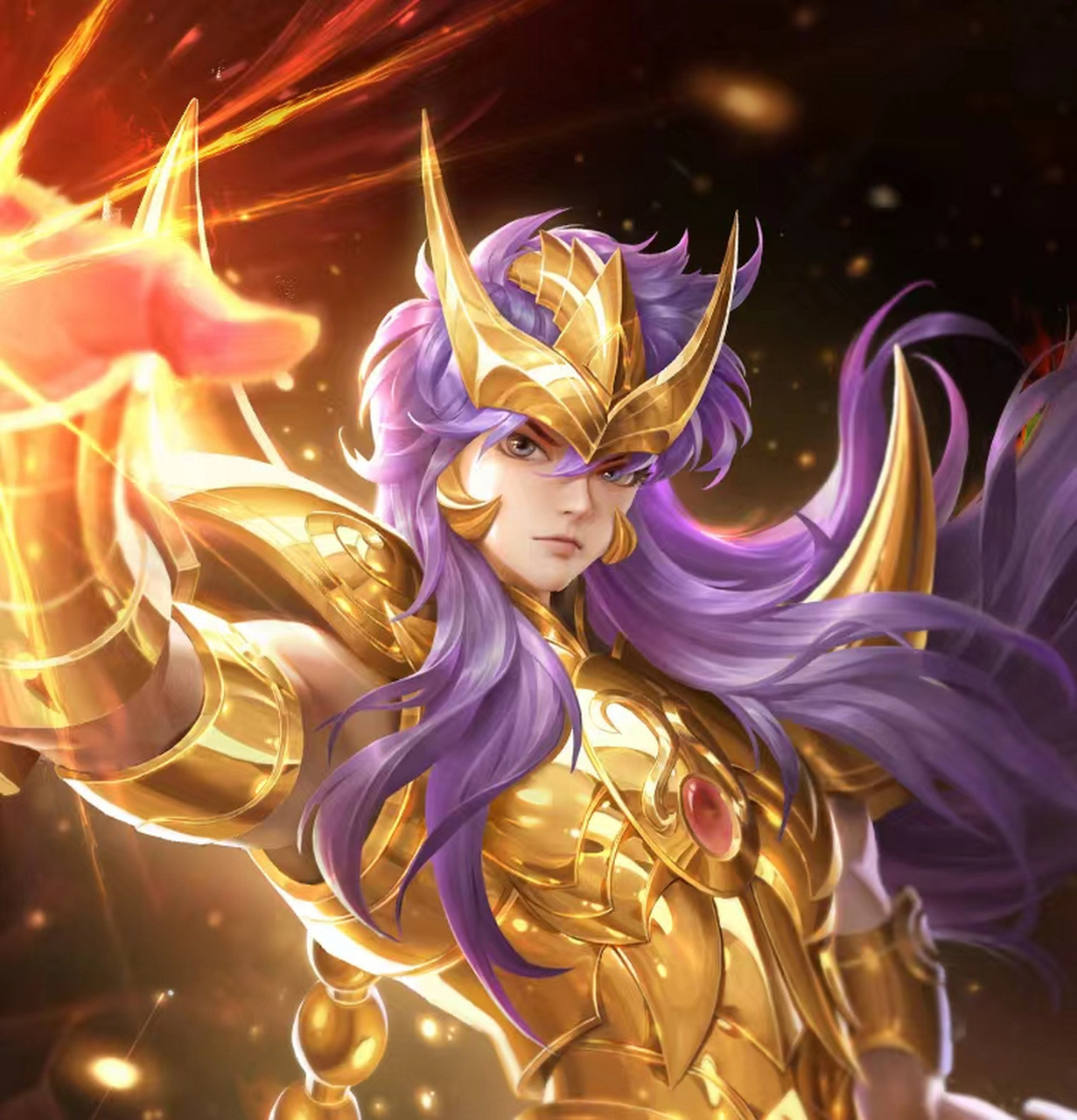 王者荣耀推出了四款圣斗士系列皮肤,包括后羿的黄金射手座,达摩的狮子