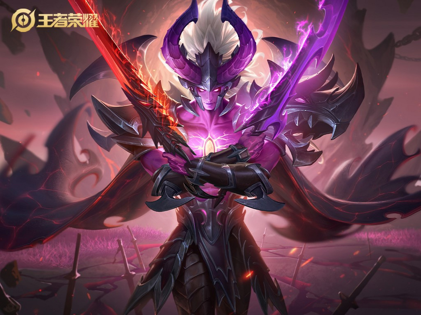 宫本武藏的"地狱之眼"与"未来纪元"两款皮肤各具特色.