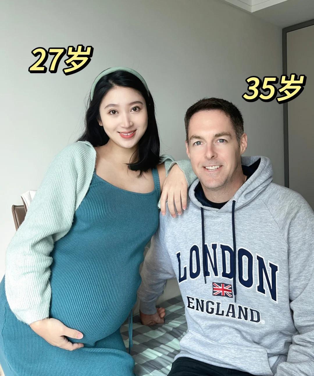 湖北90后空姐爱上大7岁英国大高个 未婚先孕 父母反对也要嫁