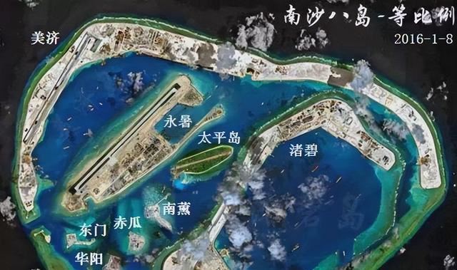 渚碧礁:南沙第二大岛,绿化开始覆盖全岛,成南海重要基地