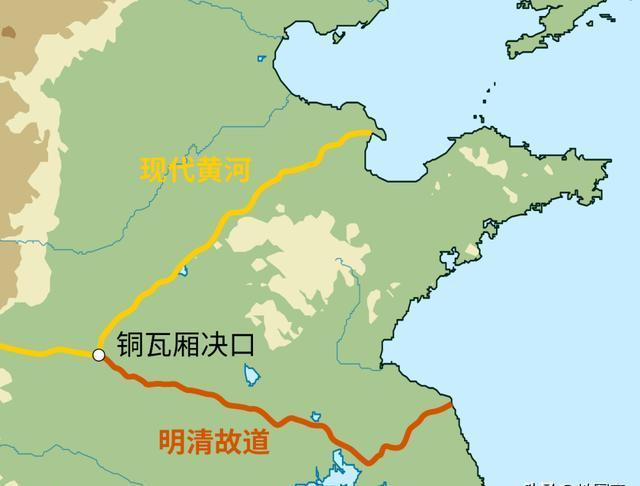 清代黄河改道图片