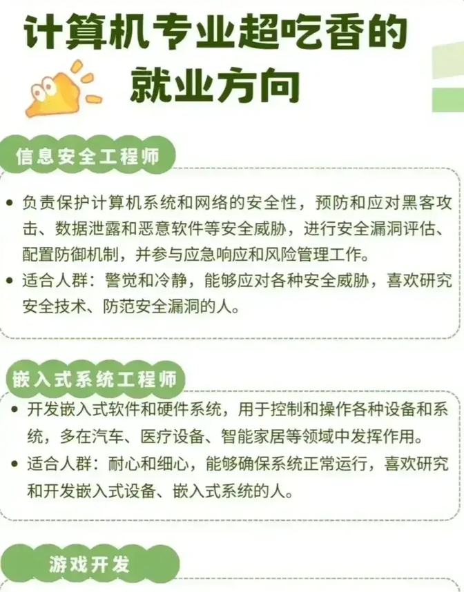 计算机专业最吃香的就业方向!附薪资待遇!