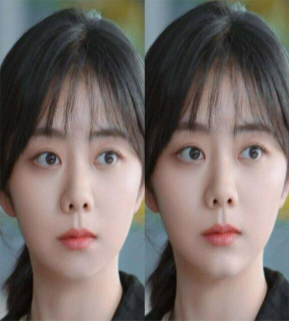 同样是w下巴,比较谭松韵和胡歌,差异明显