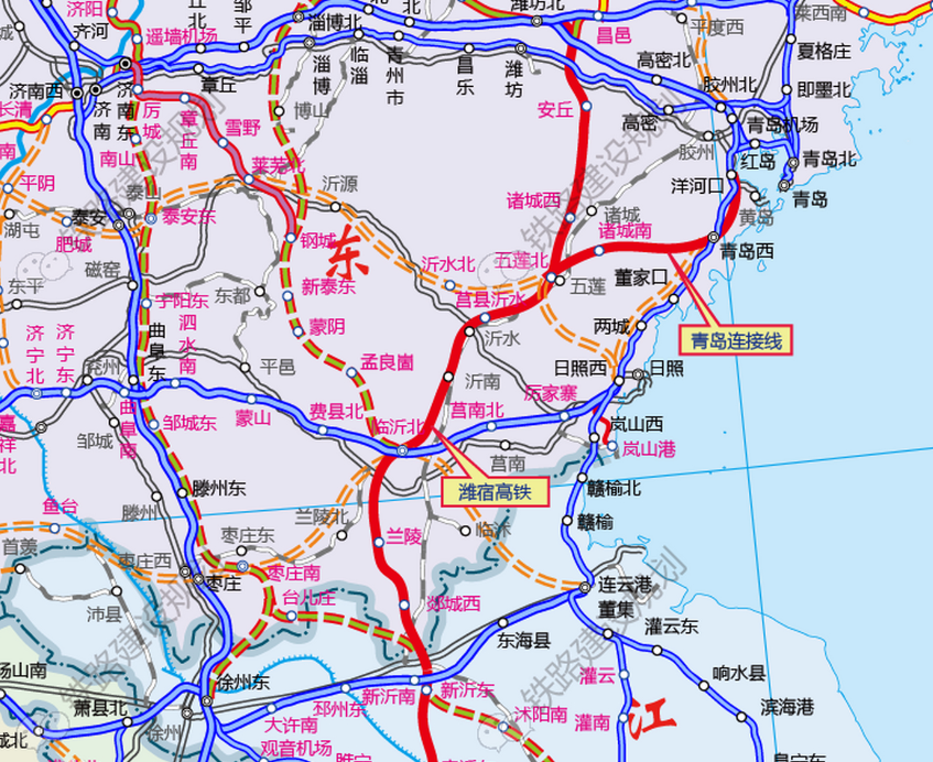 合青高铁线路图图片