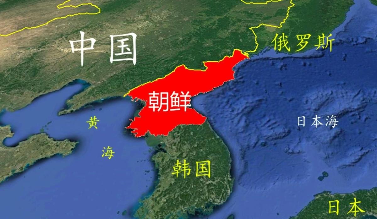 朝鲜高清卫星地图全图图片