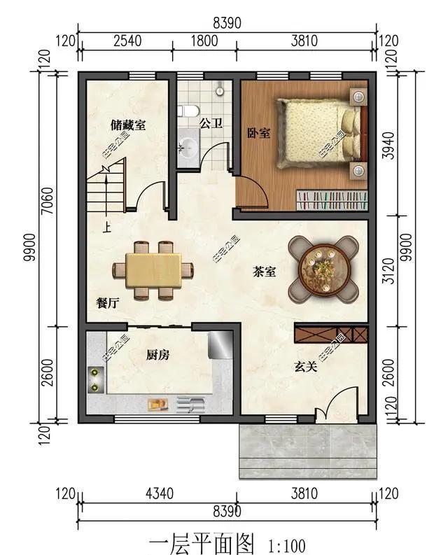 两边有邻居的户型图图片