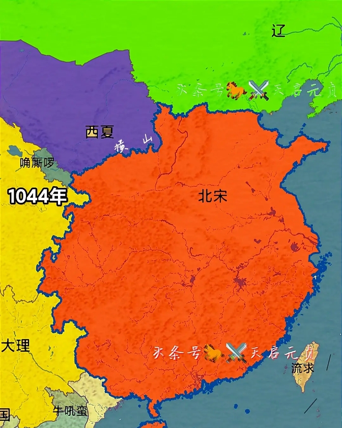 宋朝时期地图演变图片