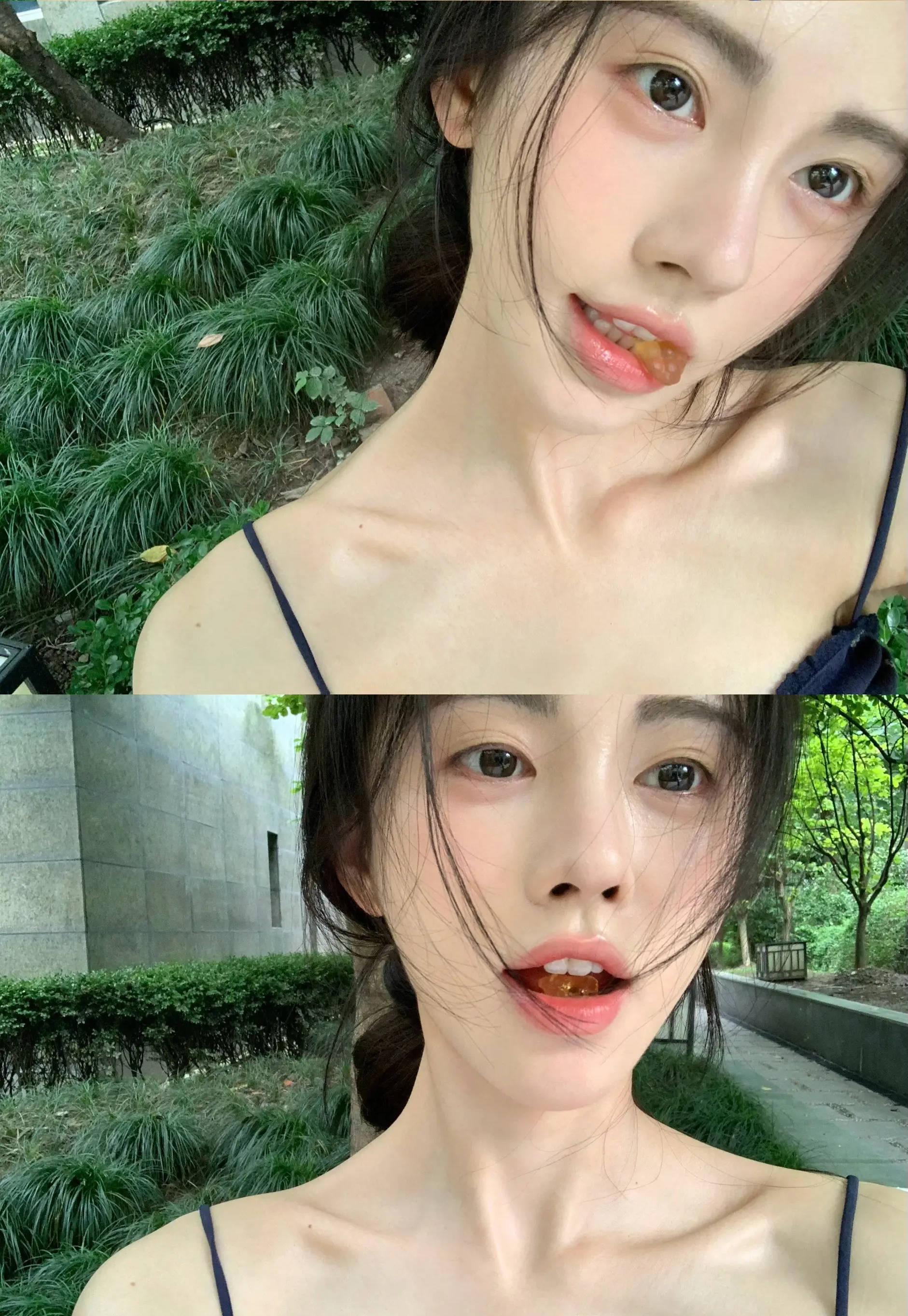 鞠婧祎优雅亮相,精致吊带搭配蛋糕裙展现少女风采