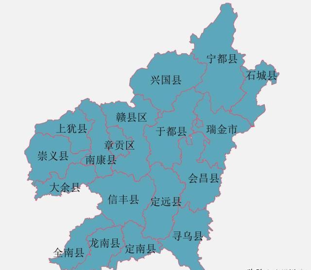 赣州市地图县市图片