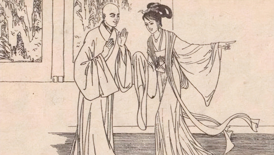 民间故事:少妇连克四夫,去寺庙求子,和尚:让我试试吧