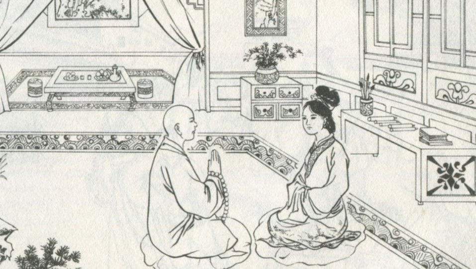 民间故事:少妇连克四夫,去寺庙求子,和尚:让我试试吧