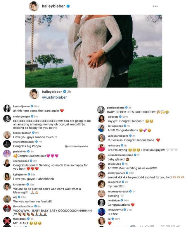 比伯当爹了!海莉晒6个月孕肚,2小时后赛琳娜和新男友秀恩爱回应