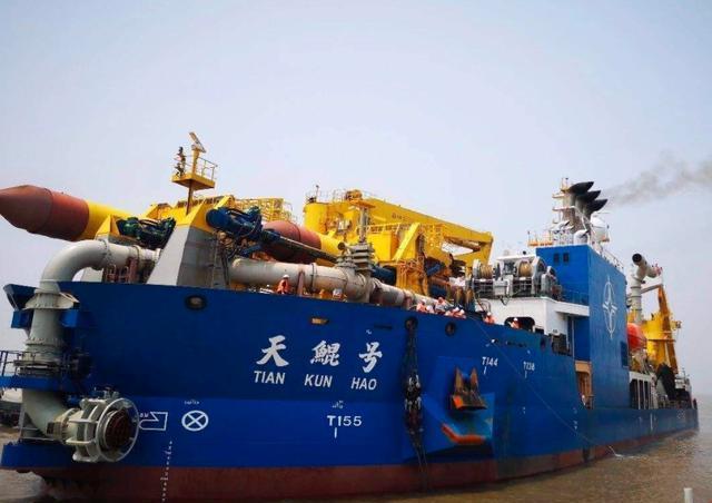 起初4吨黄金买二手船,如今禁止出口,详解国产造岛神器天鲲号