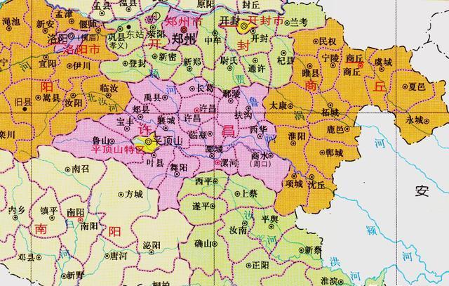 河南省的舞阳县,被一分为二,4个地级市为何反复争夺?