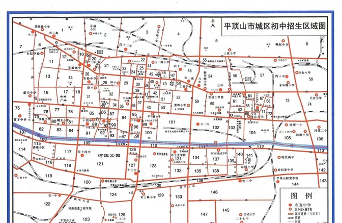 平顶山市政区图图片