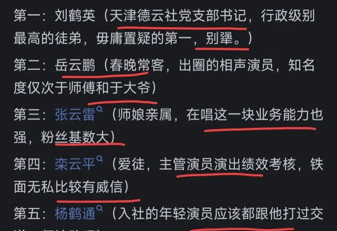 目前德云社的弟子们内部地位排前五的都是谁?网友们坐不住了!