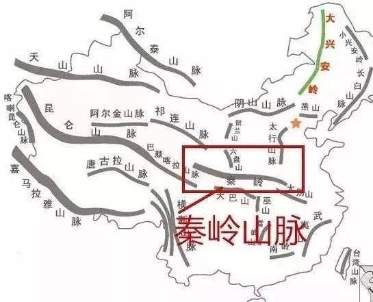 秦岭山脉 地形图图片