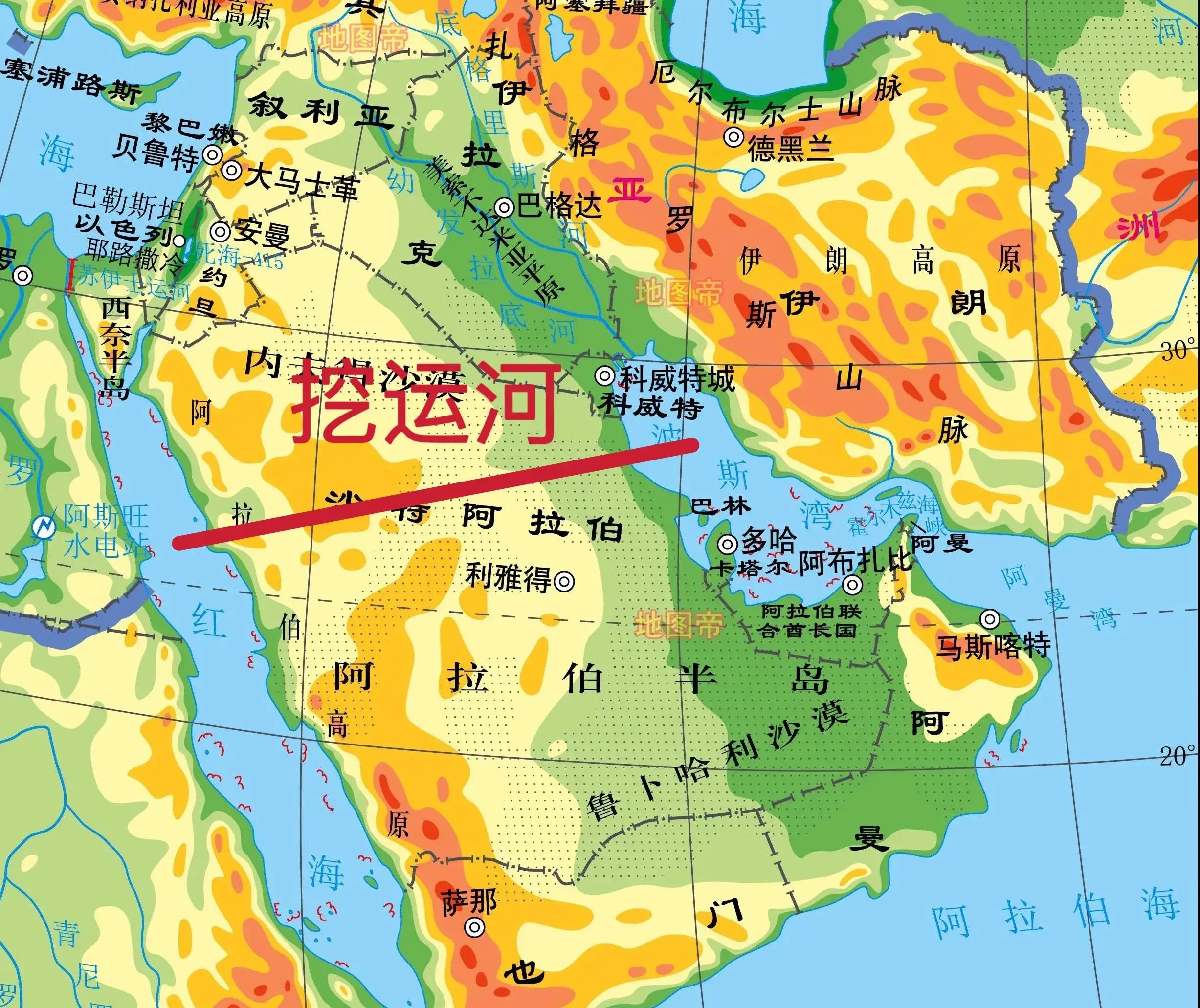 "沙漠变绿洲?沙特宣布惊人运河计划,万亿美金打造奇迹"